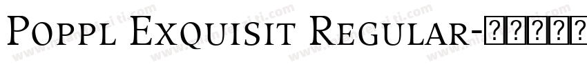 Poppl Exquisit Regular字体转换